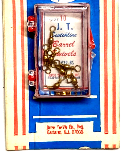 5 PACKS Jeros Tackle Co. Size 10 Brass Barrel Swivel 8-Count Package V39-BS - Picture 6 of 15