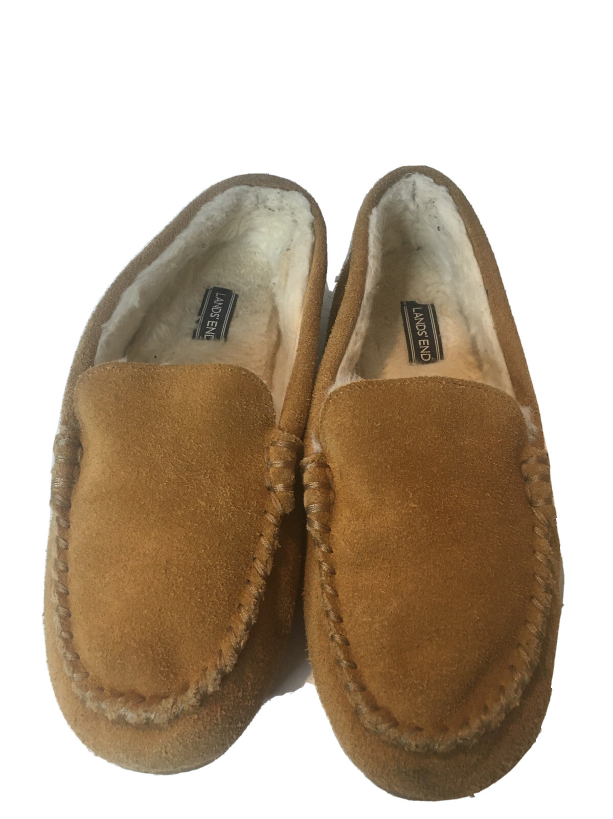 SAOLA Ciabatte mocassino donna Lands End marrone scamosciato 6 foderate pelliccia sintetica suola gomma