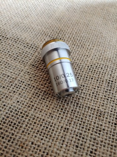 Mikroskop Objektiv 10x 10/0,25 160/0,17 unbekannte Marke - Bild 1 von 6