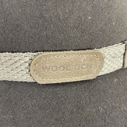 Woolrich 4 Seasons Mens L Brown 100% Wool Felt Indiana Jones Fedora Cowboy Hat - Picture 7 of 11