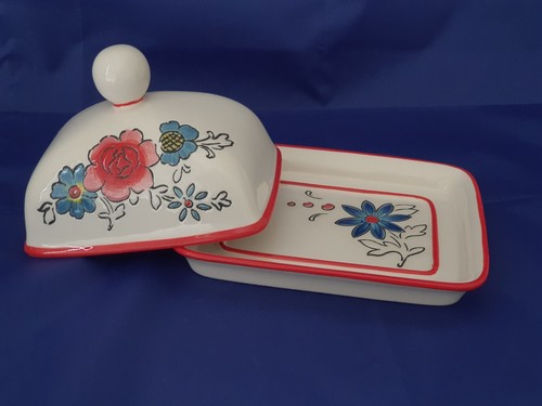 Molly Hatch Ceramic Covered Butter Dish - Picture 2 of 7