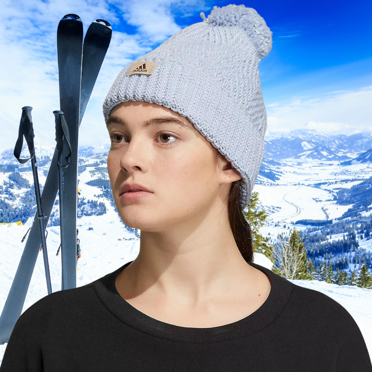 Adidas Beanie Blue Twilight 4 Ballie Winter Beanie Color Wonder Blue Snow  Gear | eBay