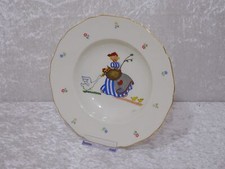 Antiker Hutschenreuther Design Porzellan Kinderteller Gänsemagd Vintage 21,5 cm