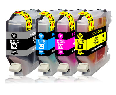 4er Multipack LC 223 Patronen kompatibel mit Brother MFC J-1170 DW