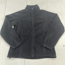 Harriton Black Fleece Zip Up Jacket Women’s Size Medium