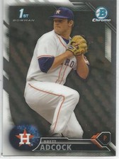 Brett Adcock Houston Astros 2016 Bowman Chrome Draft
