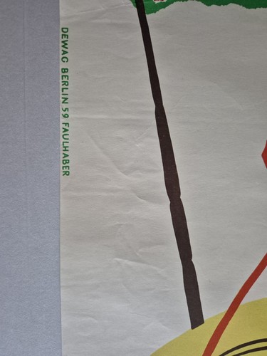 Plakat Konsum Sonnigen Tagen entgegen Reklame Werbung 1959 Original A2 DDR - Bild 6 von 10