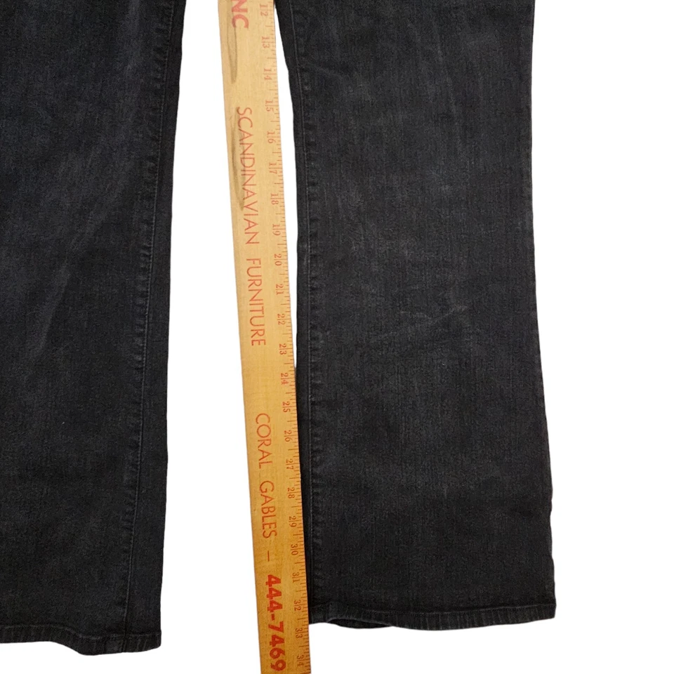 NYDJ Womens Pants Size 14 High Rise Wide Leg Blue Denim Jeans - Image 3 of 4