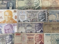 BILLETES LIRA TURCA - ELECCIÓN DE BILLETE Y ESTILO - TURQUÍA