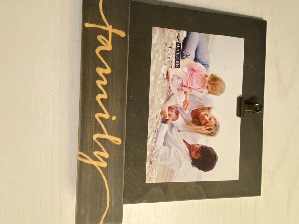4 x 6 Family Expressions Wood Frame Bronze Clip And Laser Etched Words - Image 3 of 4