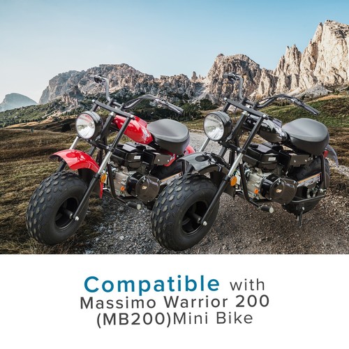 Guardabarros delantero de plástico negro para Baja, Hensim, Massimo MB165/MB200, mini bicicleta - Imagen 8 de 8