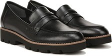 Vionic Cheryl II I7819L1001 Loafer Women's 7 Black Nappa Leather Shoes ZOGG2065