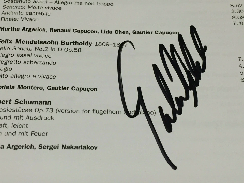 Signed by GABRIELA MONTERO Martha Argerich Lugano Festival 2006 EMI CLASSICS 3CD - Bild 4 von 4