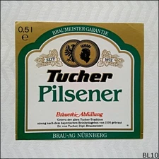 Tucher Pilsener Beer Label (BL10)