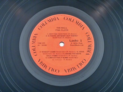 Pink Floyd ♫ The Wall ♫ RARE Columbia Records Brazil Import