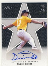DILLON HAINES 2020 Leaf Perfect Game PG Black AUTO /50 STETSON