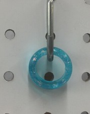 Handmade Blue Sparkle Resin Ring