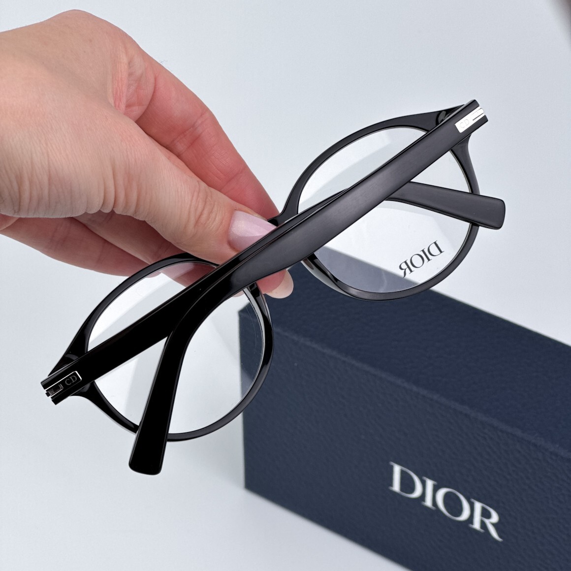 Dior Women Eyeglasses Black Demo Round DIORBLACKSUITO RI  display picture 3