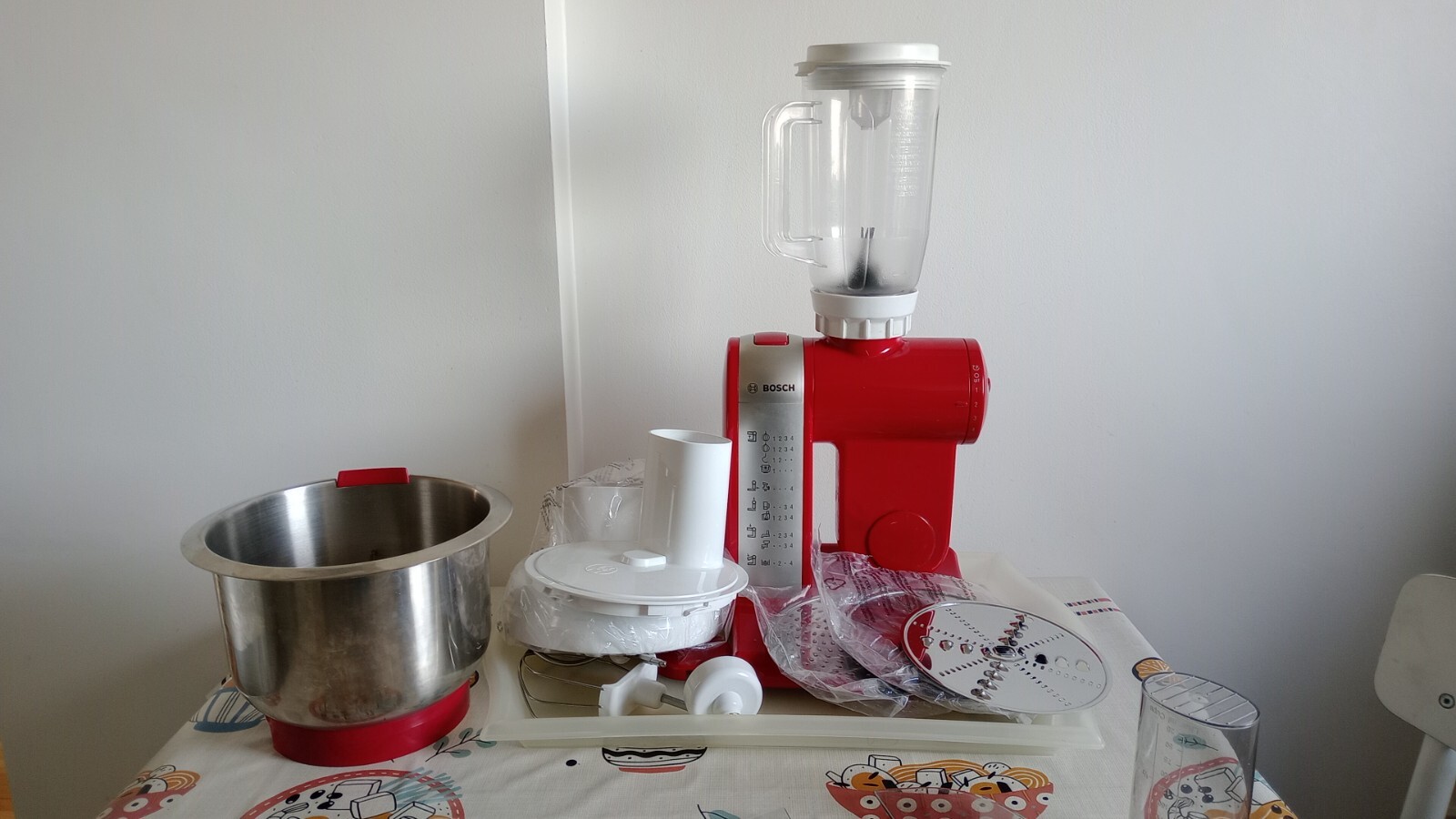 Bosch MUM48R1GB food processor 2.7 L Red Stainless steel eBay