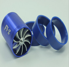 Car Supercharger Turbine Turbo Charger Air Filter Intake Fan Fuel Gas Saver Kit