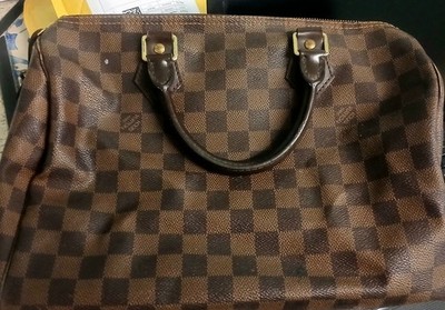 Louis Vuitton Speedy 30 Damier Ebene Original - Vintage Koffer Tasche