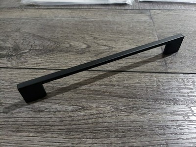 Asidrama 20 Pack 7.5 Inch(192mm) Hole Matte Black Kitchen Cabinet Handles Pulls