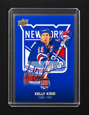Upper Deck Kelly Kisio New York Rangers Autographed Card #11