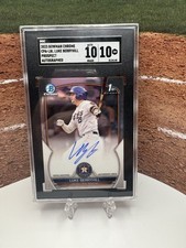 2023 Bowman Chrome Prospect Autograph Luke Berryhill ROOKIE 1st AUTO SGC 10 GEM