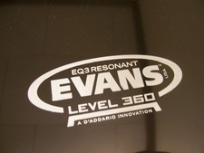 22 Evans Level 360 EQ3 Black Resonant Bass Dr...