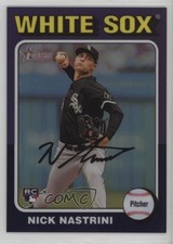 2024 Heritage High Number Hot Box Chrome Purple Refractor Nick Nastrini 06l5