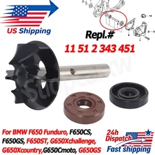 Water Pump Shaft and Seal Kit For BMW F650 F650CS F650GS F650ST G650X challenge