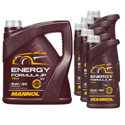 9 Liter MANNOL Energy Formula JP 5W-30 Motoröl API SN Plus ILSAC GF-5 GM