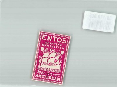 38110808 - Amsterdam Entos Shipping Exhibition Jun.-Okt. 1913 Segelschiff