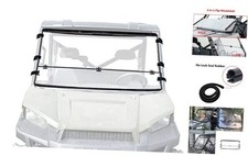 Front Folding Windshield Scratch Resistant Compatible with 2013-2019 Polaris