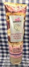ALL NEW Raspberry Holiday Pie Bar 8 oz Body Cream Bath & Body Works