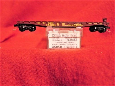 KD 45050-3  UNIION PACIFIC  50' Fishbelly Flat Car #56932 'NEW'N-SCALE