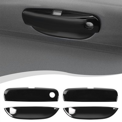 4PCS Gloss Black Door Handle Bowl Trim Cover for Dodge Challenger 2015+ Exterior