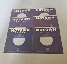 45 RPM 7" RECORD SLEEVES CO. SLEEVE 6 PACK SEE PHOTO Motown Records SLV395