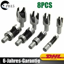 Holz Plug Cutter Bohrer Set Zapfenschneider Kohlenstoffstahl Dübel Zapfenbohrer