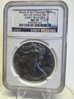 2011S American Silver Eagle EARLY RELEASES NGC MS70 Struck at San Francisco Mint