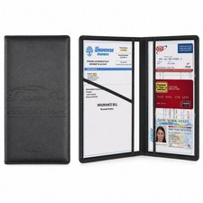 Car Registration and Insurance Card Holder, Vehicle License Document Organizer