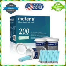 Metene TD-4116 200 Count Test Strips for Diabetes, Use with metene TD-4116 Blood