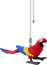 Parrot Ceiling Fan Pull Chain,12in Vivid Bird...