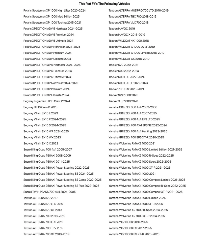 Tusk T/R Tire 30x10-15 Med/Hd Terr For ARCTIC CAT Prowler XTX 700 H1 4X4 LE 2008 Foto 3 de 4