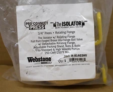 Nibco Webstone Brass Rotating Flange 3/4" Press Full Port Ball Valve H-81403HV