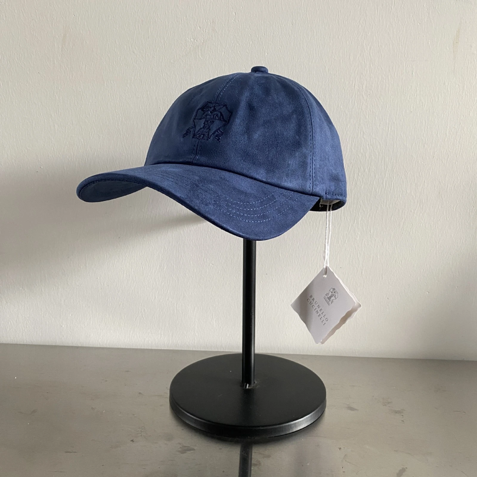 Brunello Cucinelli Men’s Logo Baseball Cap Soft Suit Fabric Unisex Sun Hat