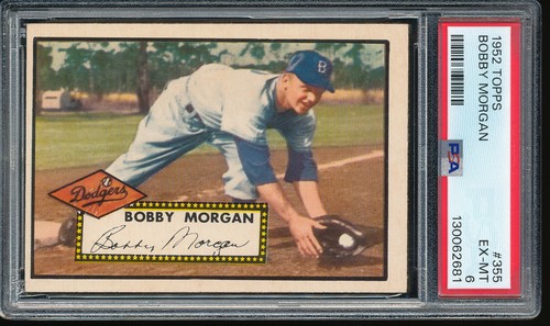 1952 Topps Bobby Morgan #355 Hi# PSA 6 - Dodgers