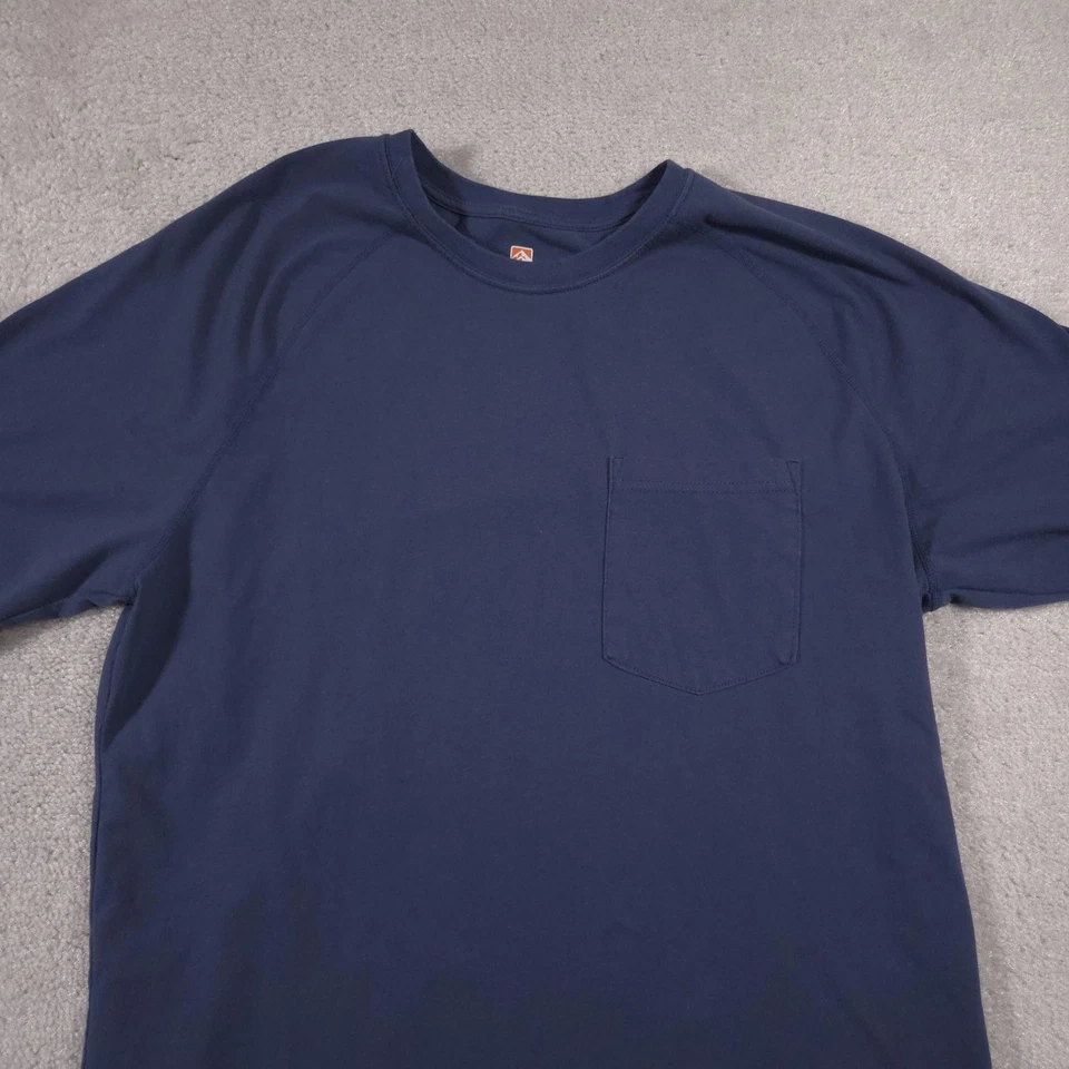 Rugged Elements Shirt Mens XL Blue Pocket Workwear Durable Utility Tee - Image 3 of 4