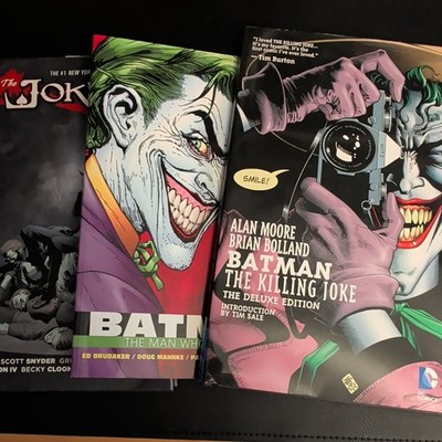 DC Comics Joker HC/PB Lot (3) The Killing Joke, Joker Endgame, The Man Who Laugh