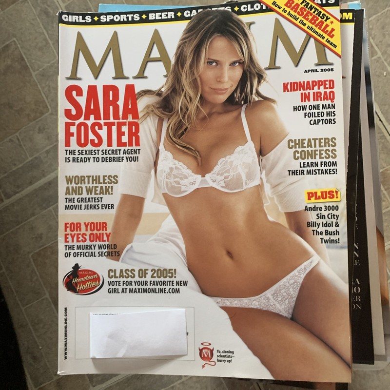 Maxim Magazine April 2005 Sara Foster